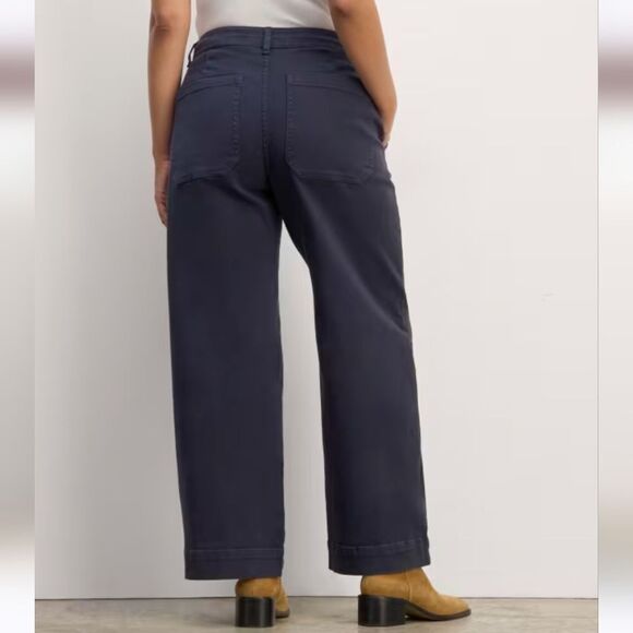 Everlane The Utility Wide Leg Pant in Navy Size 00 - Picture 12 of 13